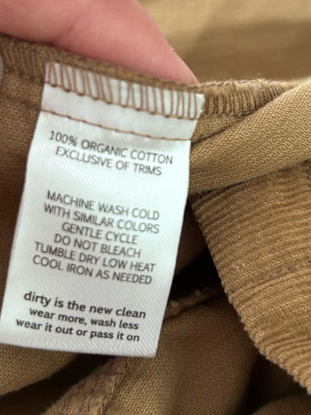 NWT | Toad & Co | Scout Cord Jumper Dress | 100% Organic | Honey Brown πΎ | L - Picture 6 of 6
